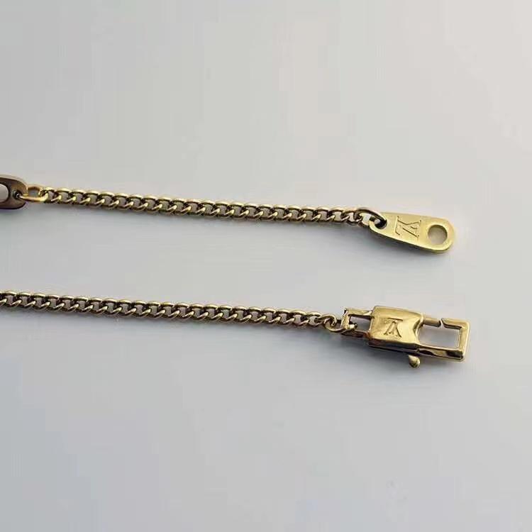 High-end Letter Block Pendant Necklace lbcase