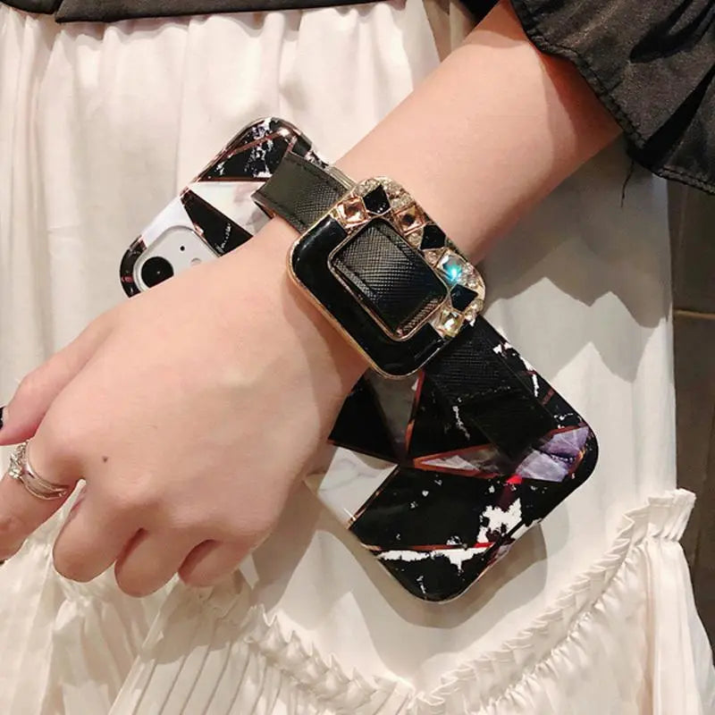 Checkered Wristband phone Case lbcase