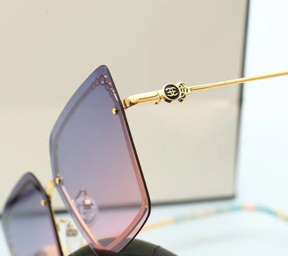 5 COLORS WOMEN FASHION POLYGON SUNGLASSES lbcase
