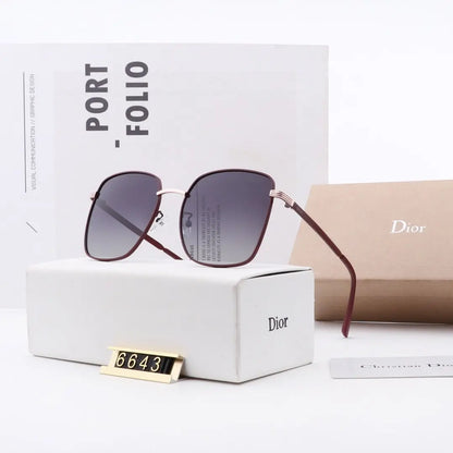 5 COLORS CLASSICAL THIN FRAME POLARIZED SUNGLASSES lbcase