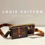 Card hold body-cross leather phone case for iphone