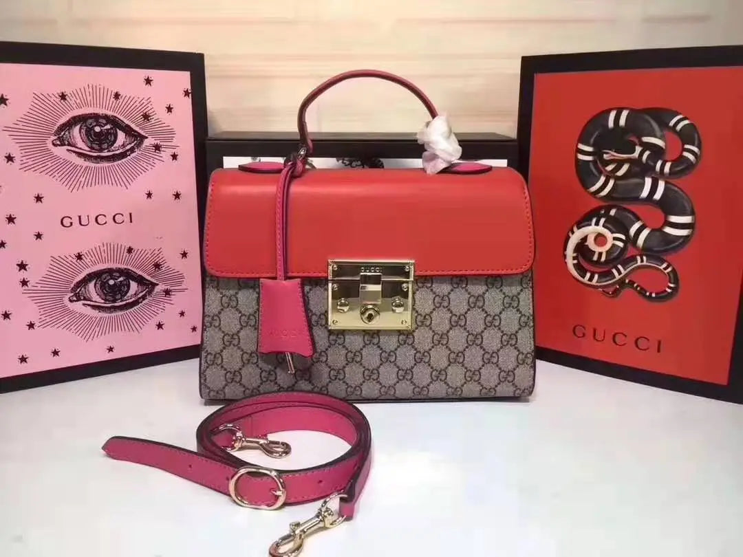 Padlock Small GG Top Handle Bag lbcase