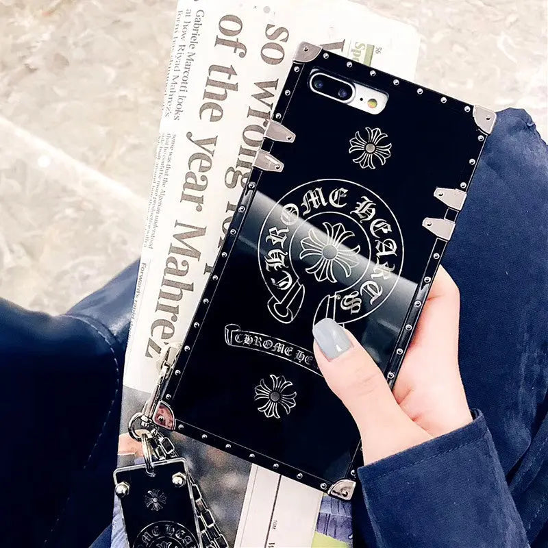 Wrist chain square phone case lbcase