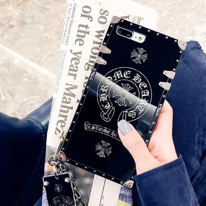 Wrist chain square phone case lbcase