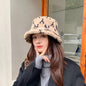 New fashion all-match fluffy warm fisherman hat lbcase