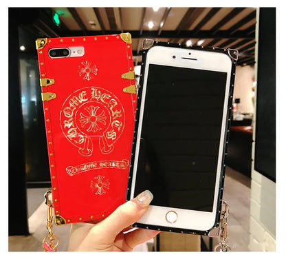 Wrist chain square phone case lbcase