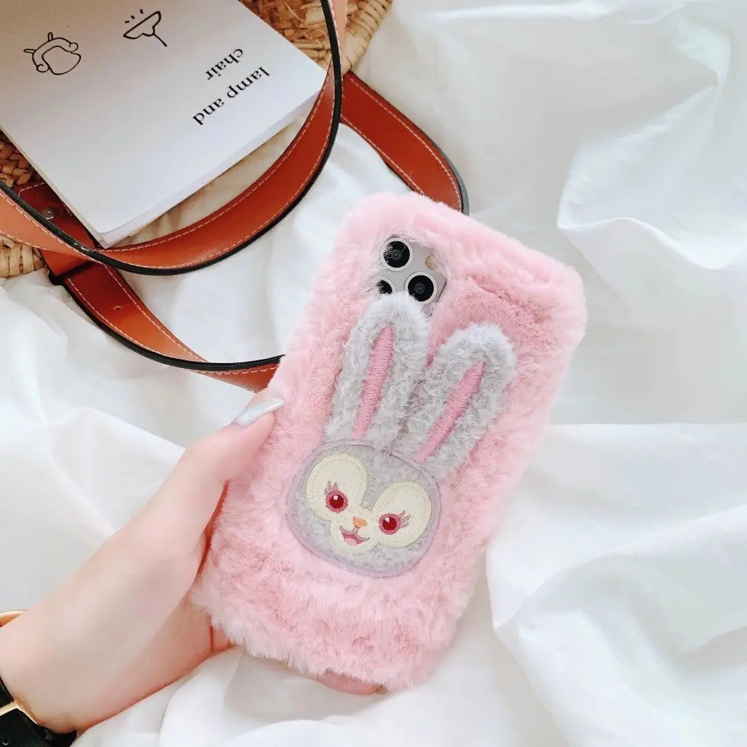 Plush rabbit phone case lbcase