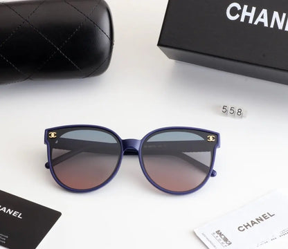 5 COLORS PURPLE LENS CAT EYES SUNGLASSES lbcase