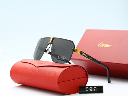 6 COLORS THIN METAL FRAME POLARIZED SUNGLASSES lbcase