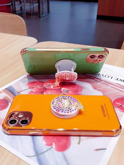 Fashion diamond electroplating phone case lbcase