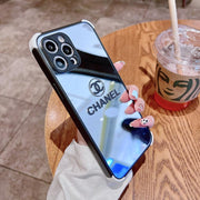 Four-corner anti-drop mirror phone case For iphone