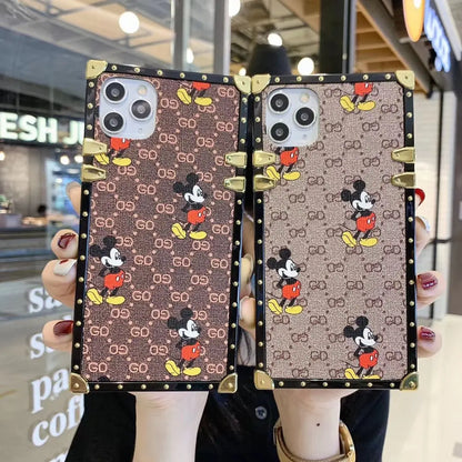 Fashion Mickey square phone case for iPhone lbcase
