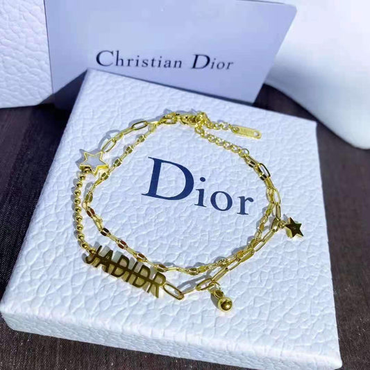 18K Letter Double Bracelet lbcase