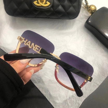 GRADIENT COLOR FEMALE OUTDOOR SUNGLASSES lbcase