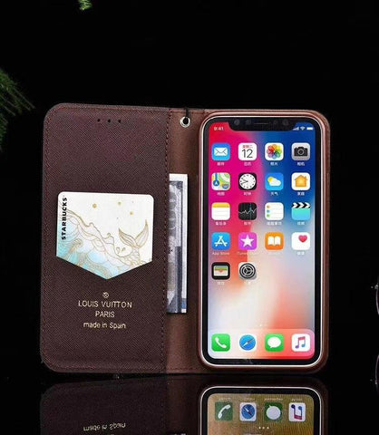 Vintage card slot holder leather phone case