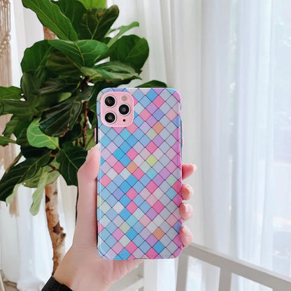 Rainbow rhombus phone case lbcase