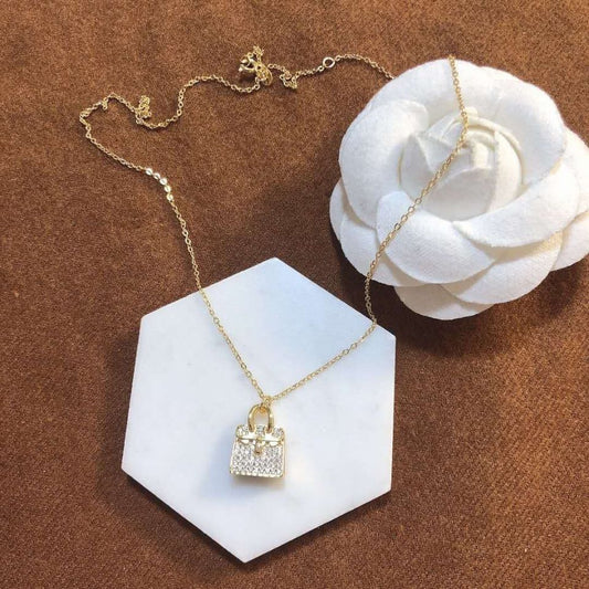 full diamond necklace collarbone chain