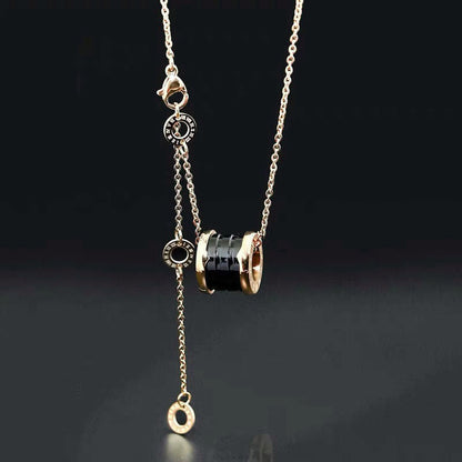 Fading titanium steel waist pendant necklace lbcase