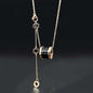 Fading titanium steel waist pendant necklace lbcase
