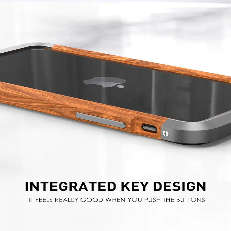 Aluminum Metal Wood Bumper Case lbcase