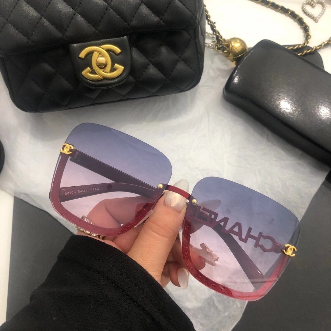 GRADIENT COLOR FEMALE OUTDOOR SUNGLASSES lbcase