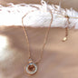 Fading titanium steel waist pendant necklace lbcase
