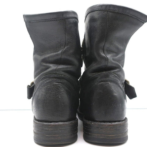 Fiorentini + Baker Eli Eternity Biker Boots Black Leather Size 36 Ankle Boots