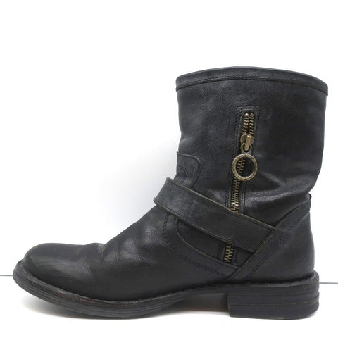 Fiorentini + Baker Eli Eternity Biker Boots Black Leather Size 36 Ankle Boots