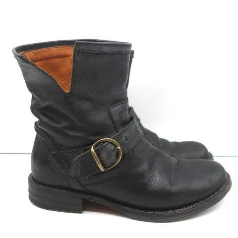 Fiorentini + Baker Eli Eternity Biker Boots Black Leather Size 36 Ankle Boots