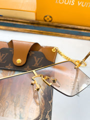 L V - Sorta Sia Sunglasses [G O L D]