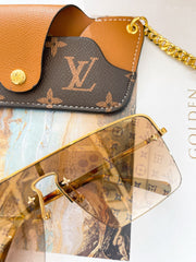 L V - Sorta Sia Sunglasses [G O L D]