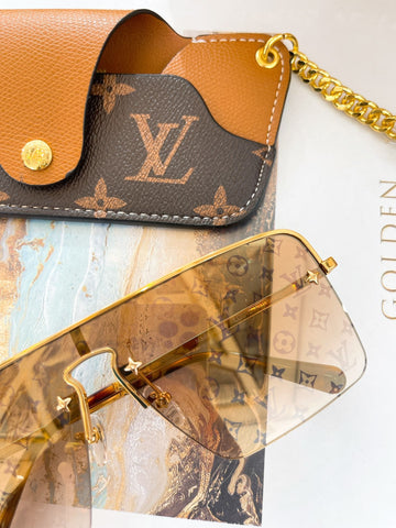 L V - Sorta Sia Sunglasses [G O L D]
