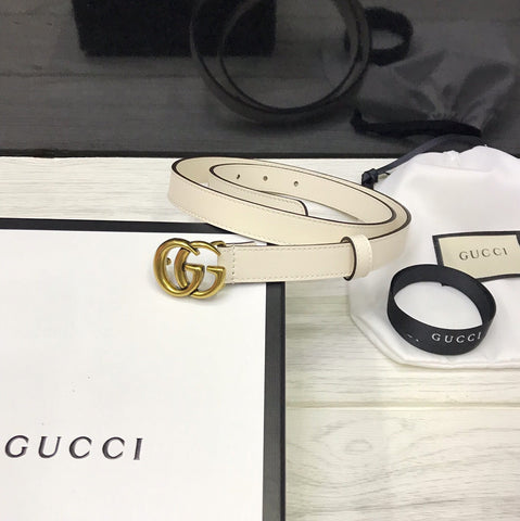 G u c c i white belt