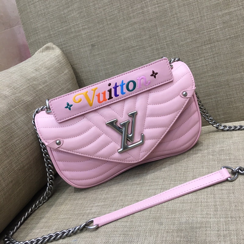 blue color handbag