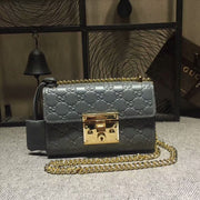 metal lock hand bag