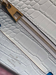 circle accessory white handbag