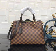 Simple checked printed handbag