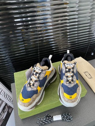 G u c c i /b a l e n c i a n g a calab blue/yellow