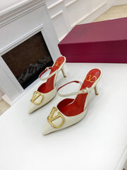 V heels white 7.5cm 34-41