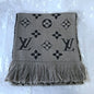 handbag gray scarf
