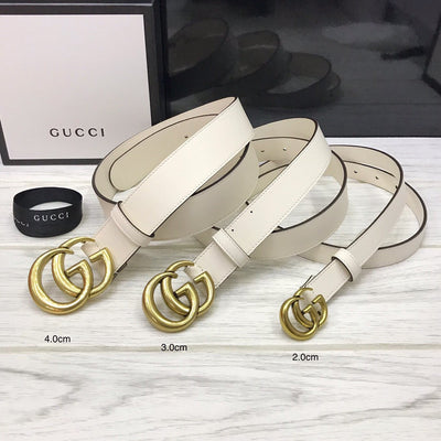 G u c c i white belt