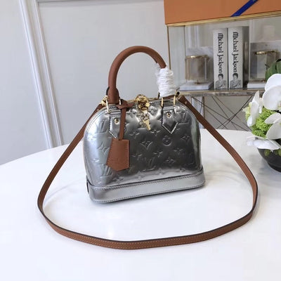 silver handbag