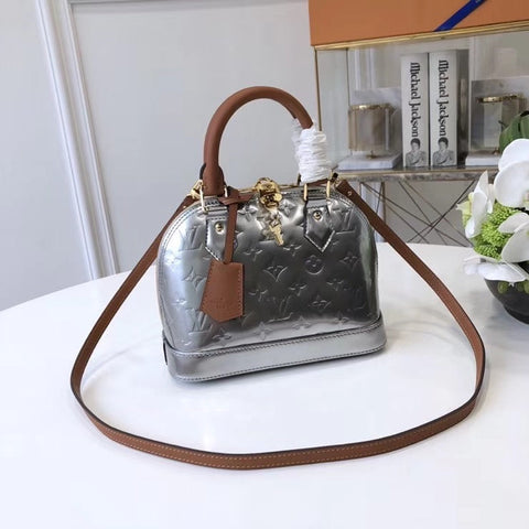 silver handbag
