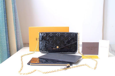 pouch black handbag