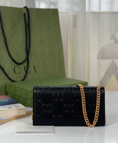 G u c c i black W19 H10 D4cm