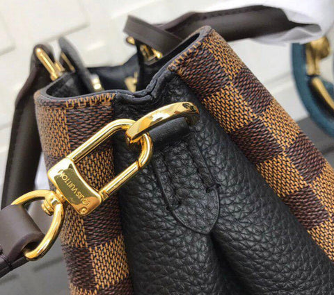 Simple checked printed handbag