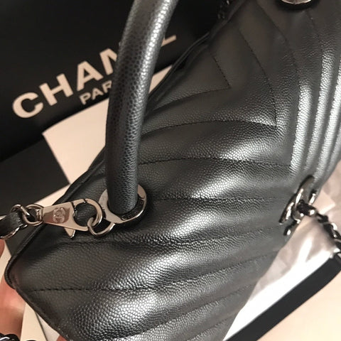 handbag new silver two sizes