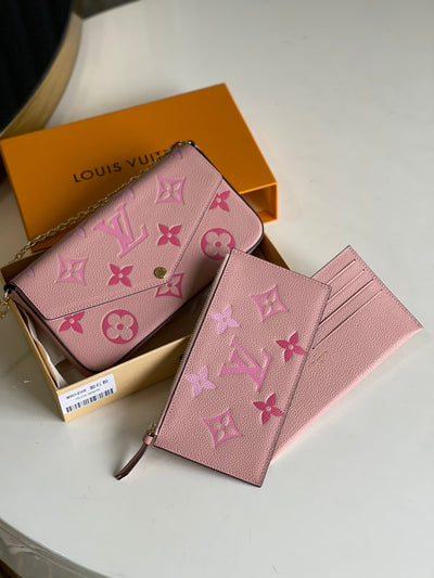 card holder pochette pink