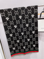 G u c c i scarf black or brown