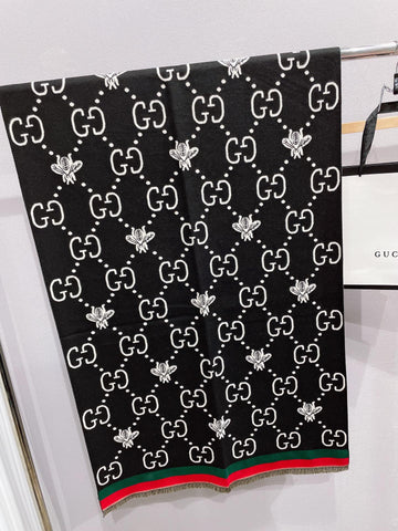 G u c c i scarf black or brown